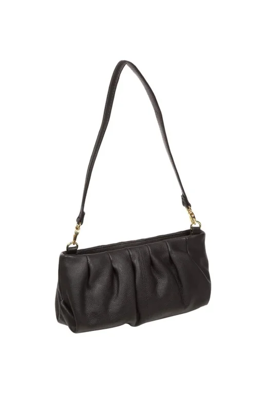 'Victoria' Nappa Leather Grab Clutch Bag