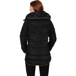 'Wrenly' Quilted Hooded Winter Coat With Full Sleeves