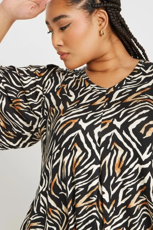 Zebra Print Swing Top