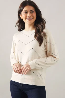 Zig Zag Beaded Jumper