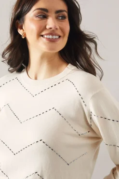 Zig Zag Beaded Jumper
