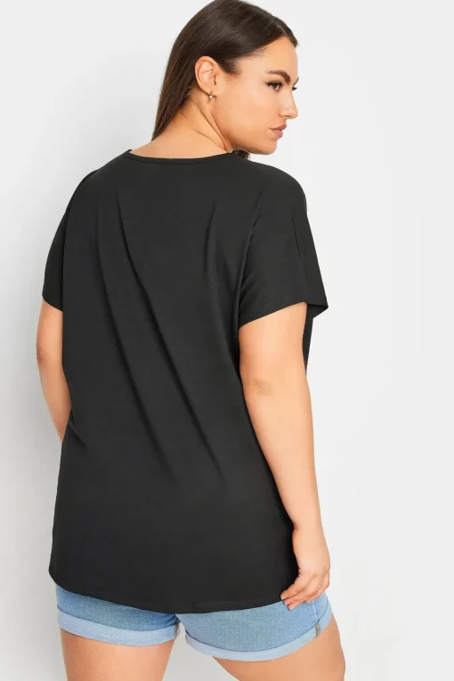 Zip Butterfly Embellished T-Shirt