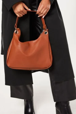 Zip Detail Shoulder Bag