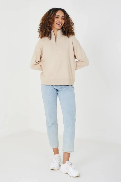 1/2 Zip Knitted Jumper