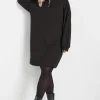 Zip Neck Jumper Dress