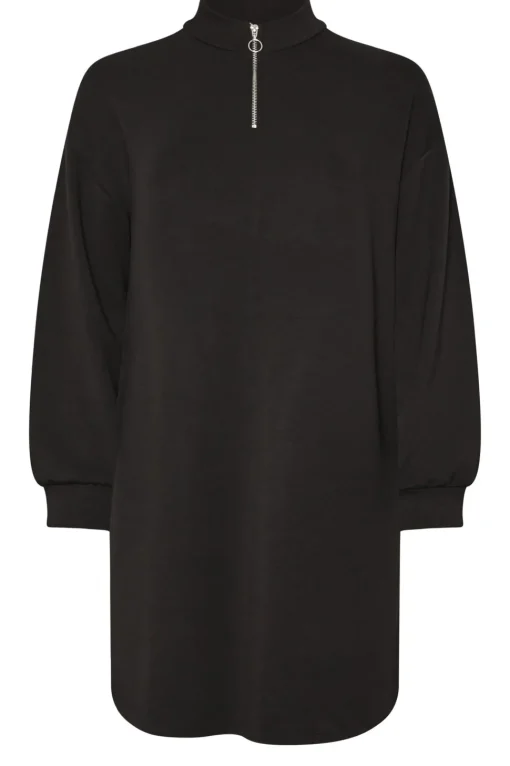 Zip Neck Jumper Dress