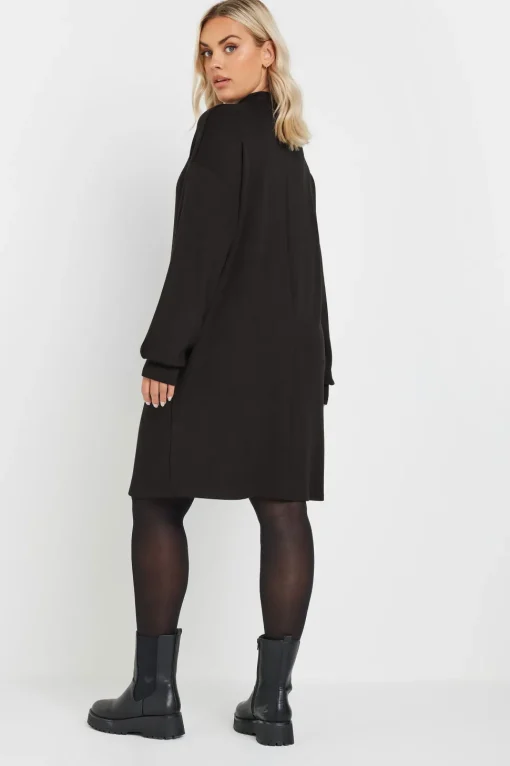 Zip Neck Jumper Dress